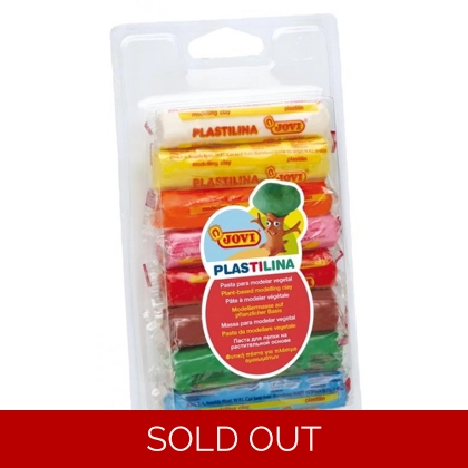 JOVI PLASTICINE 8 COLOR FLOURESCENT